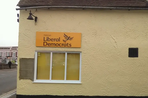 The Hailsham LibDem HQ repaired and repainted by Steve Murphy Oct 23, 2019