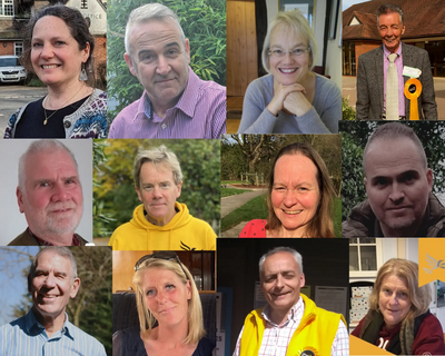 Lib Dem Wealden District Council candidates May 4 2023